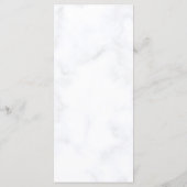 Elegant Roos Flower Custom Wedding Dinner Menu (Achterkant)