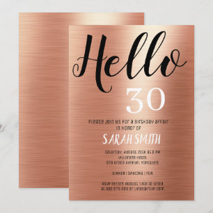 Elegant Roos Gold Black Hallo 30 september Kaart