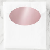 Elegant Roos Gold Blank Trendy Sjabloon Ovale Sticker (Tas)