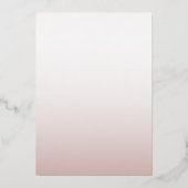 Elegant Roos Gold Calligraphy Script Weddenschap Folie Uitnodiging (Achterkant)