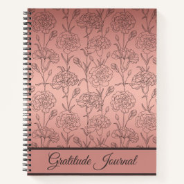Elegant Roos Gold Carnance Gratitude Journal Notitieboek
