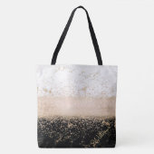 Elegant roos Gold confetti marmer Tote Bag (Voorkant)