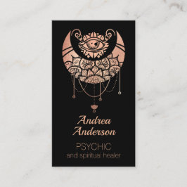 Elegant Roos Gold Crescent Moon Visitekaartje