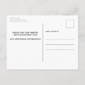 Elegant Roos Gold Custom Pet Photo Dog Weddenschap Uitnodiging Briefkaart (Achterkant)