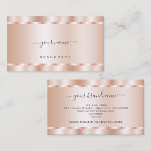 Elegant Roos Gold Effect Glamor Professional Visitekaartje