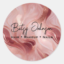 Elegant Roos Gold en Glitter gemarmerd