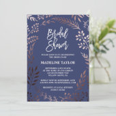 Elegant Roos Gold en Vrijgezellenfeest van de mari Kaart (Staand voorkant)