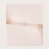 Elegant Roos Gold Foil Weddenschap Place Cards Visitekaartjes (Buitenkant ongevouwen)