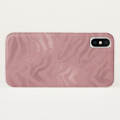 Elegant Roos Gold Foil Zebra Animal Pattern Case-Mate iPhone Case (Achterkant (horizontaal))