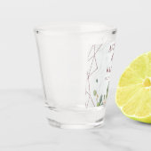 Elegant Roos Gold Geometric Wedding Shot Glas (Links)