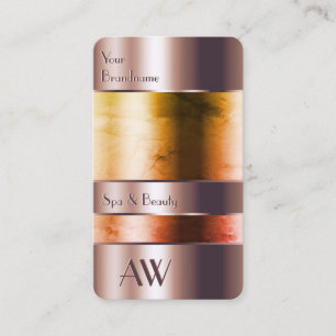 Elegant Roos Gold Glass kan Oranje vloeistoffen In Visitekaartje