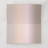 Elegant Roos Gold Glitter, Blush en Black Text (Binnenkant ongevouwen)