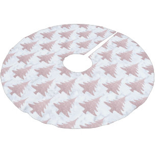 Elegant Roos Gold Glitter en marmer kerstboom Kerstboom Rok