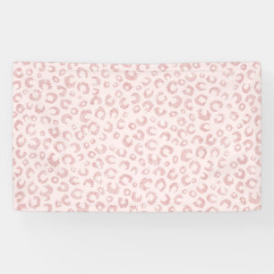 Elegant Roos Gold Glitter Leopard Animal Print Spandoek