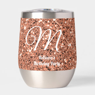 Elegant Roos Gold Glitter Monogram