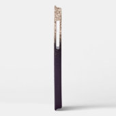 Elegant Roos Gold Glitter Ombre, Monogram Case-Mate iPhone Case (Achterkant / Links)