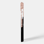 Elegant Roos Gold Glitter-schijven Case-Mate iPhone Case (Achterkant / Links)