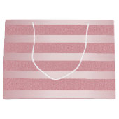 Elegant Roos Gold Glitter Sjabloon Trendy Modern Groot Cadeauzakje (Voorkant)