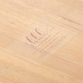 Elegant Roos Gold Glitter Surprise Birthday Party Acryl Uitnodigingen (Laagn)