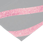 Elegant Roos Gold Glitter Zebra Grey Animal Print Medium Tafelloper (Hoek)