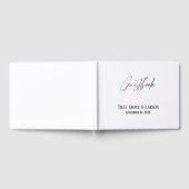 Elegant Roos Gold Handbook Simple Guestbook Gastenboek (Volledig)