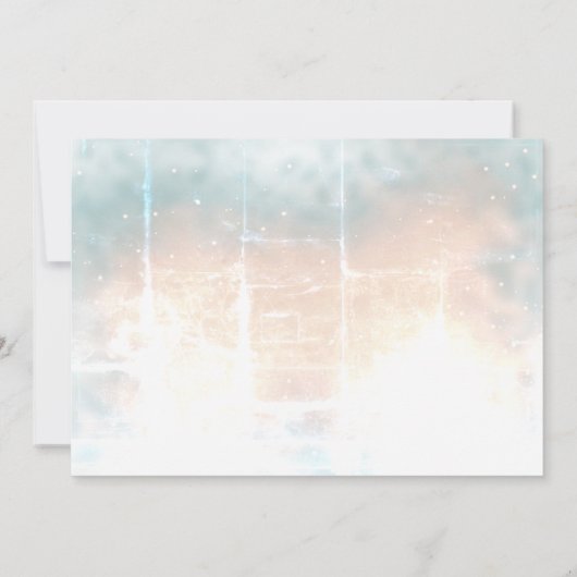 Elegant Roos Gold Heart Wedding Save the date (Achterkant)