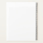 Elegant Roos Gold lettering op zwart Planner (Achterkant)