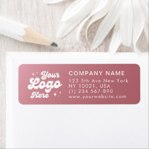 Elegant Roos Gold Logo Website Telefoon Etiket