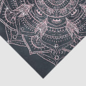 Elegant Roos Gold Mandala Grey Nebula Design Tissuepapier (Detail)