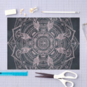 Elegant Roos Gold Mandala Grey Nebula Design Tissuepapier (Craft)