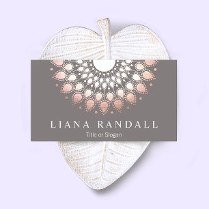 Elegant Roos Gold Mandala Visitekaartje