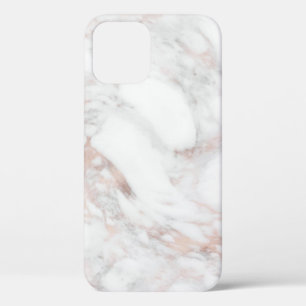 Elegant Roos Gold Marble Blank Sjabloon iPhone 12 Hoesje