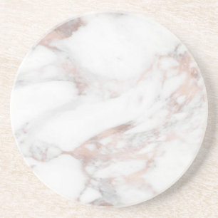 Elegant Roos Gold Marble Sjabloon Trendy Zandsteen Onderzetter