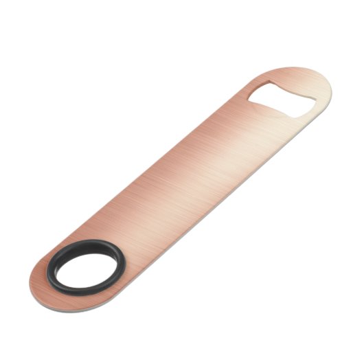 Elegant Roos Gold Monogram Aangepaste flesopening  Speed Flessenopener (Achterkant Gekanteld)