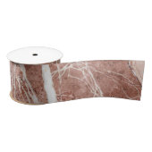 Elegant Roos Gold | Monogram witte marmer Lint (Spoel)