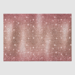 Elegant Roos Gold Mosaic Metallic Glitter Tissuepapier