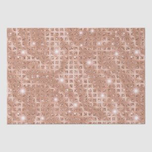Elegant Roos Gold Mosaic Metallic Glitter Tissuepapier