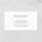 Elegant Roos Gold Nail Technicus Chic Visitekaartje (Achterkant)