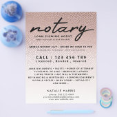 Elegant Roos Gold Notary Loans Agent Flyer (Enkel)