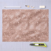 Elegant Roos Gold Polka Dot Metallic Glitter Tissuepapier (Craft)