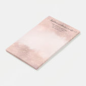 Elegant Roos Gold Professional Salon Hair Makeup Post-it® Notes (Schuin)