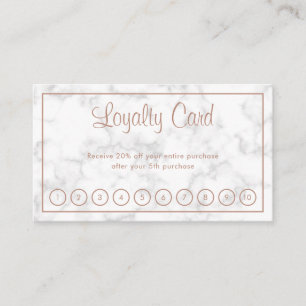 Elegant Roos Gold Script Moderne marmer Business Klantenkaartje