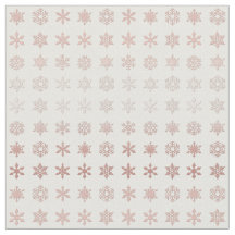 Elegant Roos Gold Snowflakes gepatterd wit