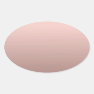 Elegant Roos Gold Voeg Jouw tekst Blank Sjabloon Ovale Sticker