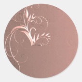 Elegant Roos Gold Wedding Envelope zegels (Voorkant)