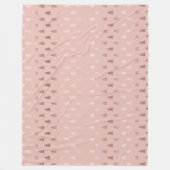 Elegant roos goud en roze kerstboomstructuur fleece deken (Voorkant)