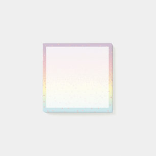 Elegant roos goud glitter confetti stippen gradië post-it® notes