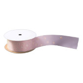 Elegant roos goud glitter confetti stippen gradiën lint (Spoel)