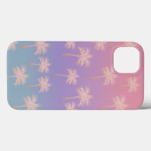 Elegant roos goud glitter gradiënt palmpatroon Case-Mate iPhone case (Achterkant (horizontaal))