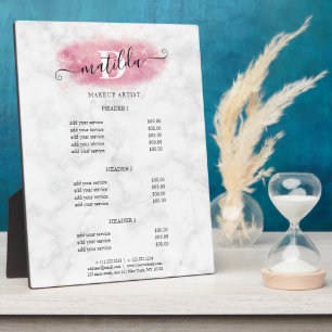 Elegant roos goud glitter marmer make-up kunstenaa fotoplaat